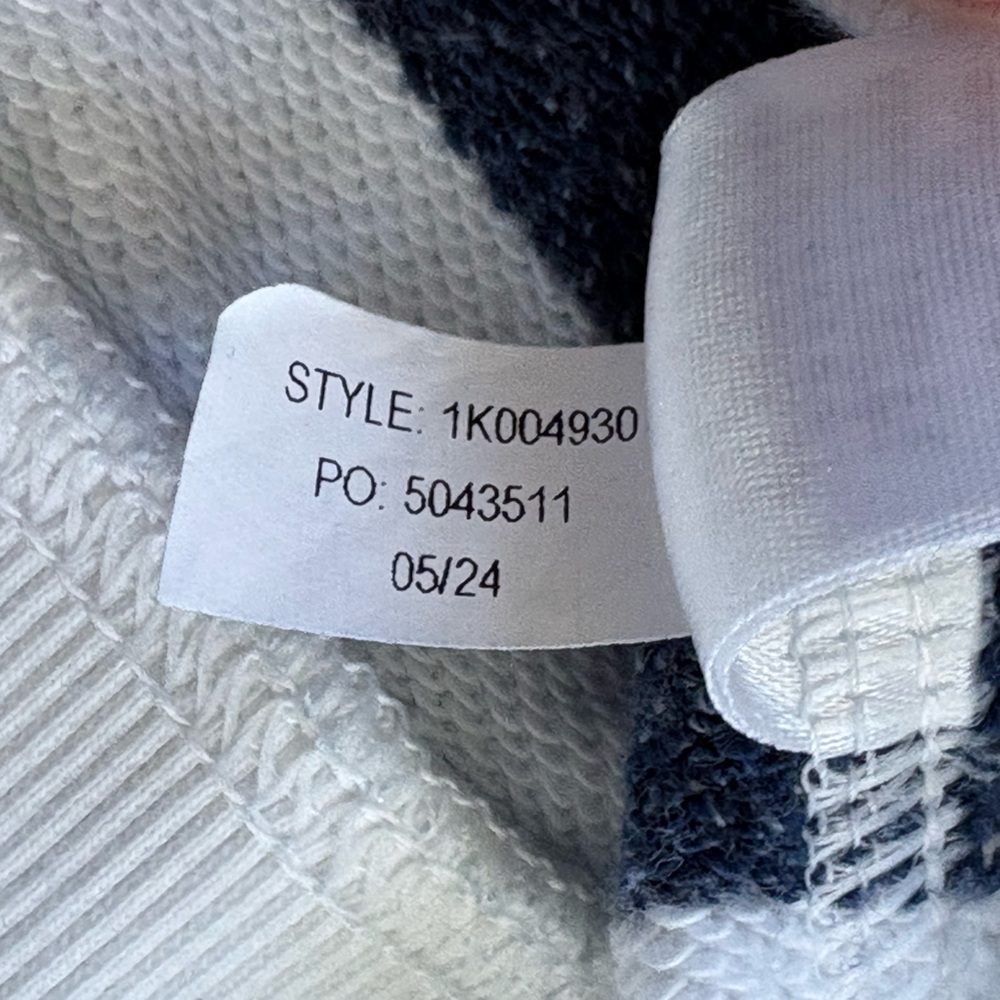 Vineyard Vines Rugby  LS Polo Shirt Mens Large Blue White Striped Collared Rib - Picture 8 of 10